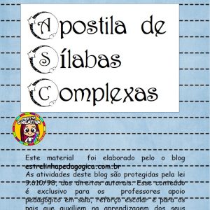 Apostila de Sílabas Complexas