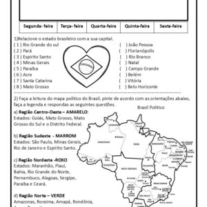 Brasil e as capitais e Bingo das Siglas dos estados